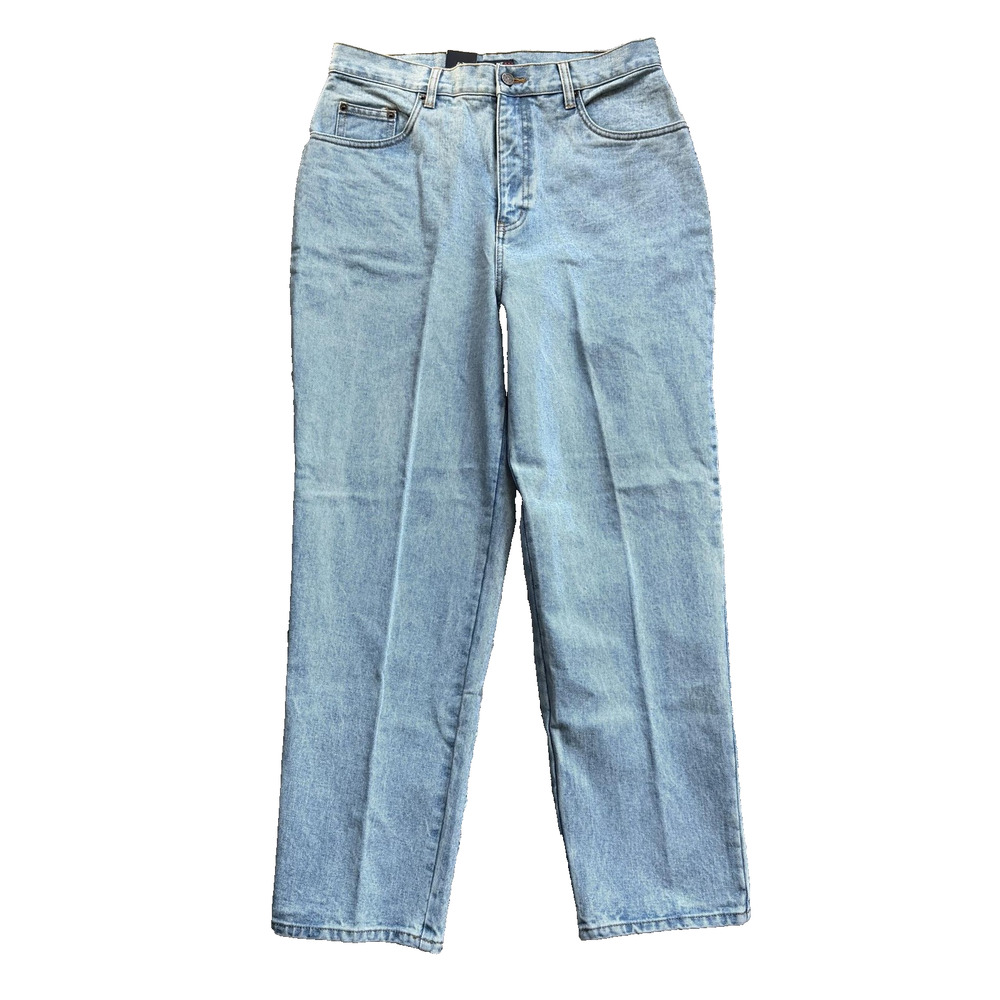 Vintage Bill Blass Easy Fit Jeans Womens Size 12 Light Wash 90s Y2K Denim